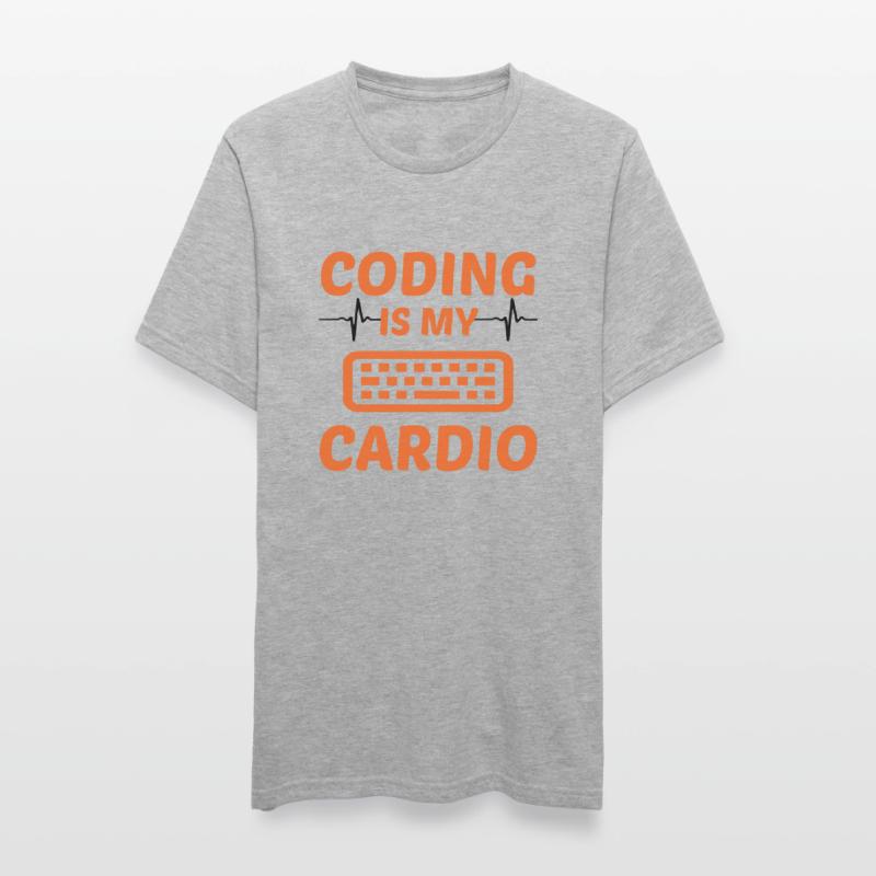 Coding Is My Cardio Programming Coder Computer Gee Unisex Polycotton T-Shirt