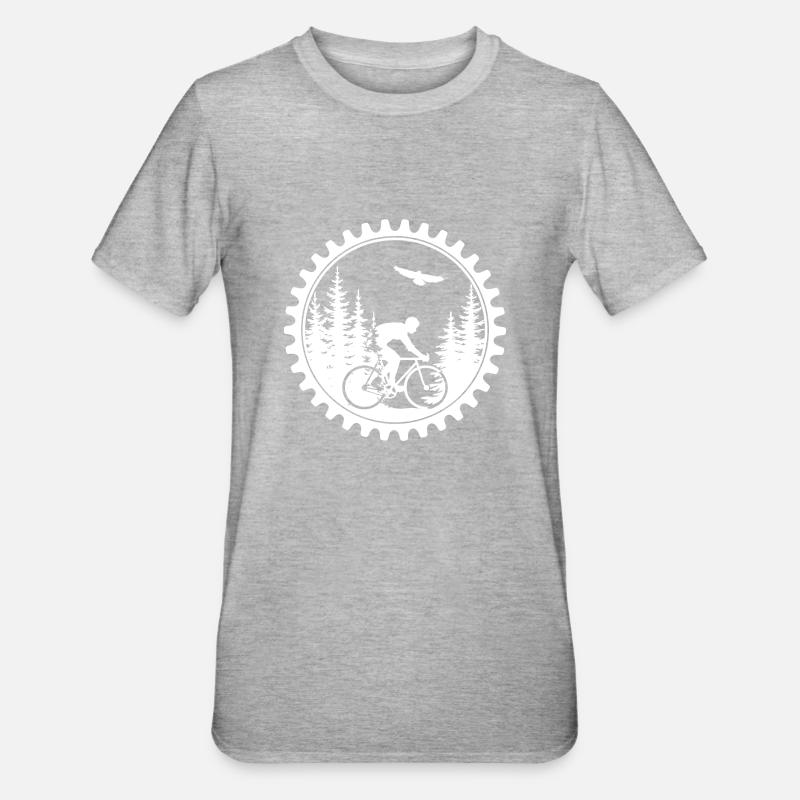 Vélo - T-shirt polycoton Unisexe - gris chiné