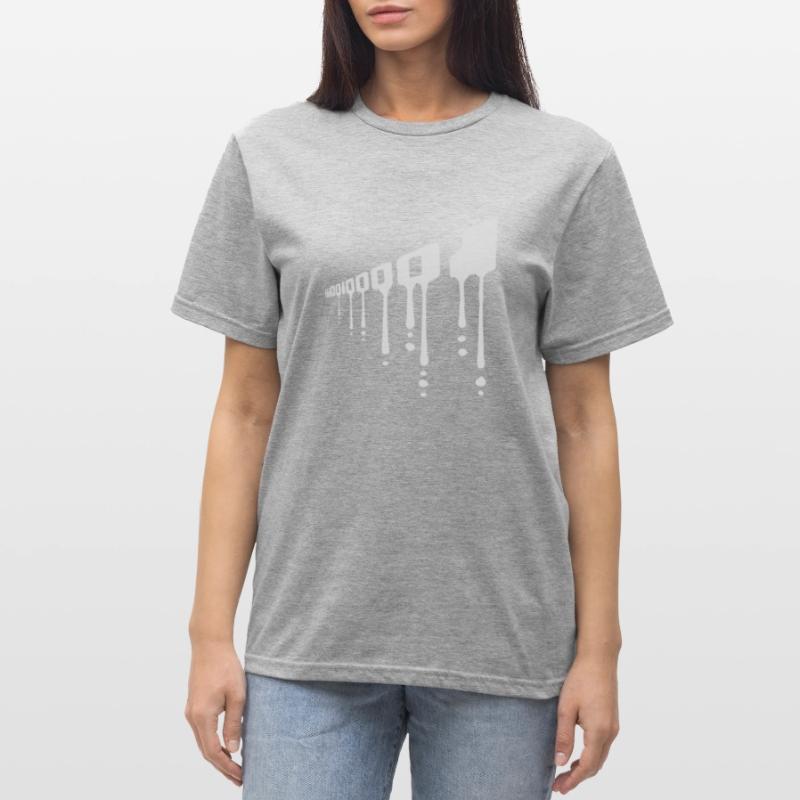 Langage de programme de code binaire T-shirt polycoton Unisexe