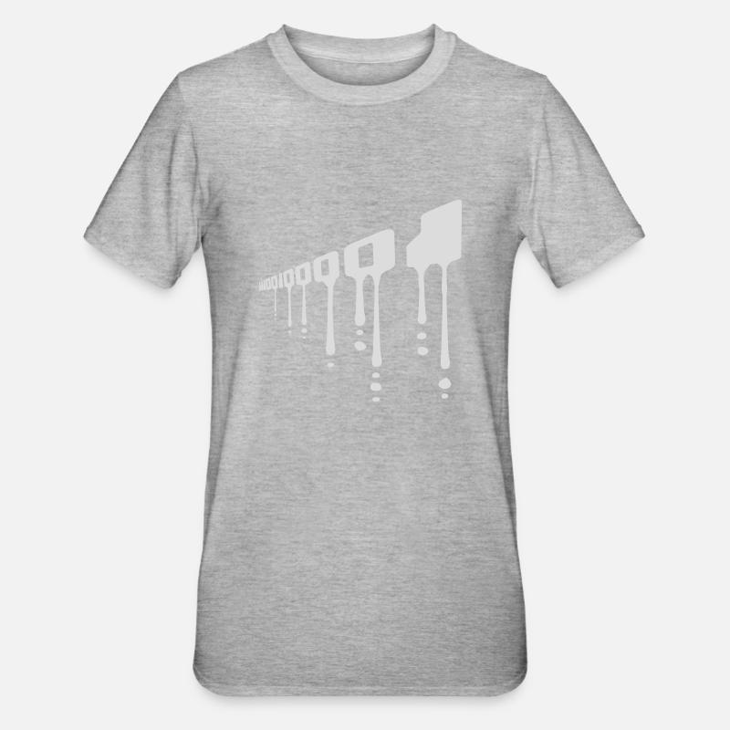 Binär Code Programm Sprache - Unisex Polycotton T-Shirt - Grau meliert