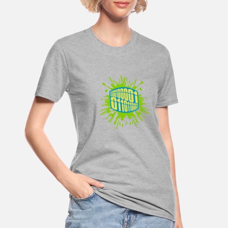 Langage de programme de code binaire T-shirt polycoton Unisexe
