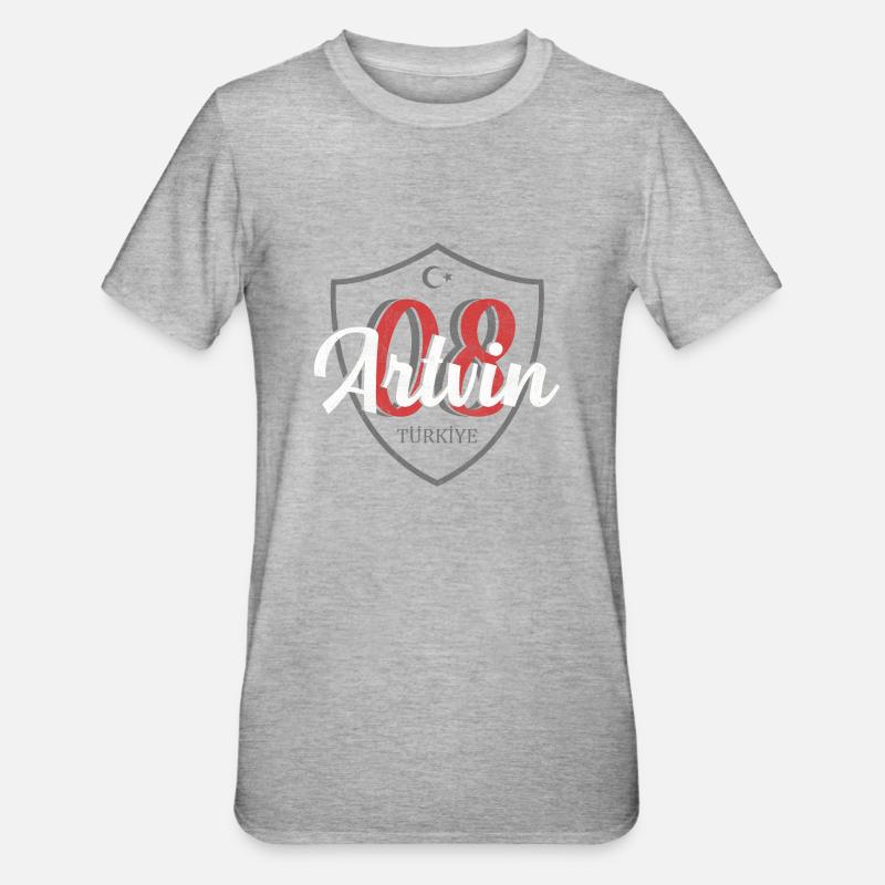 Artvin - Unisex Polycotton T-Shirt - heather grey