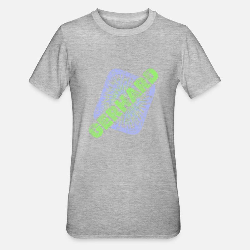 Gerhard: Gerhard - T-shirt polycoton Unisexe - gris chiné