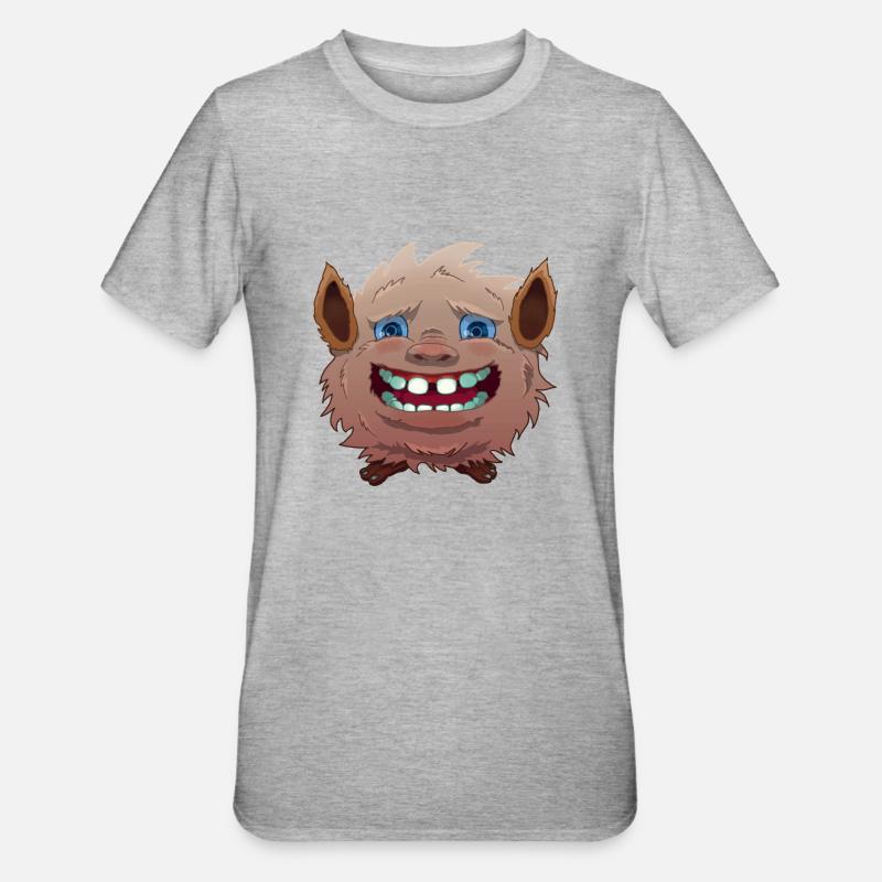 Pelzig - Unisex Polycotton T-Shirt - Grau meliert