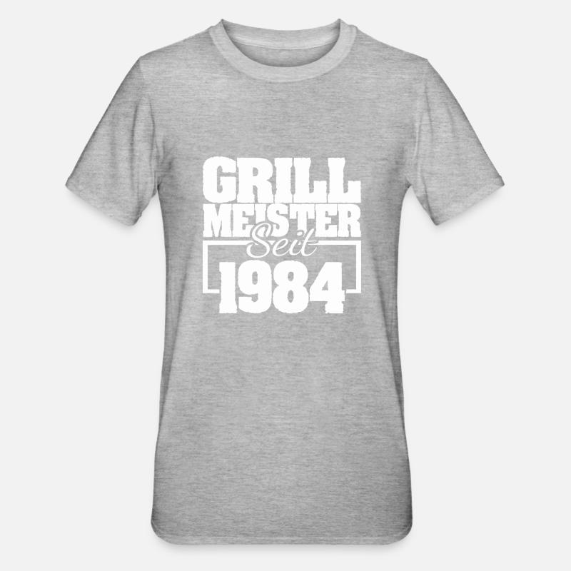 Accessoires de barbecue 1984 - T-shirt polycoton Unisexe - gris chiné