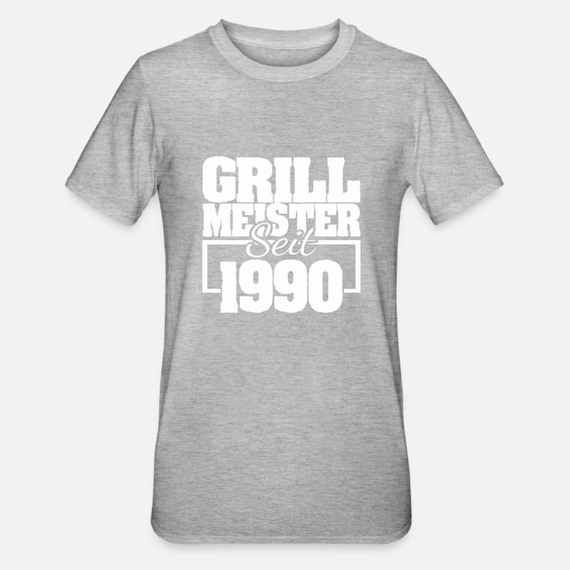 1990 - T-shirt polycoton Unisexe - gris chiné