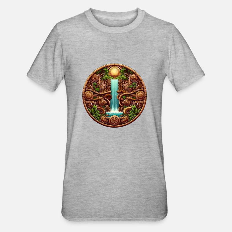 Cascade Maya - T-shirt polycoton Unisexe - gris chiné