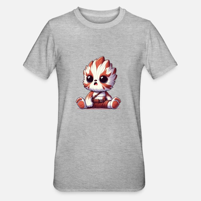 Chibik - T-shirt polycoton Unisexe - gris chiné