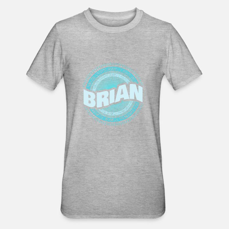 Brian - T-shirt polycoton Unisexe - gris chiné