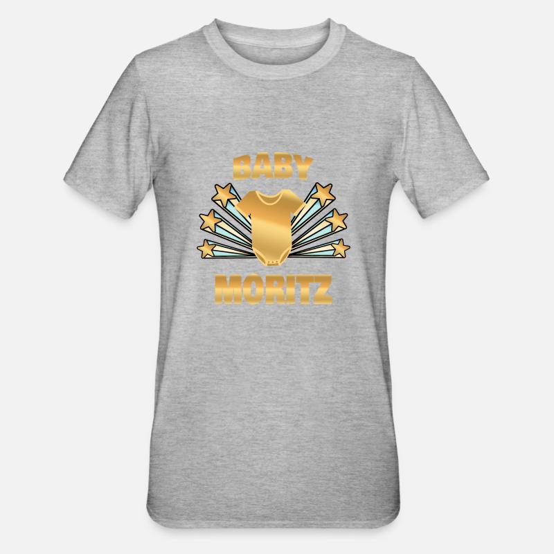 Moritz comme naissance - T-shirt polycoton Unisexe - gris chiné