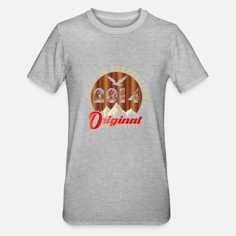 Ikonisches Jubiläum 2014 - Unisex Polycotton T-Shirt - Grau meliert