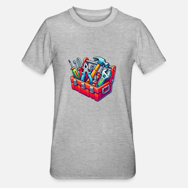 Tool Toolbox - Unisex Polycotton T-Shirt - heather grey