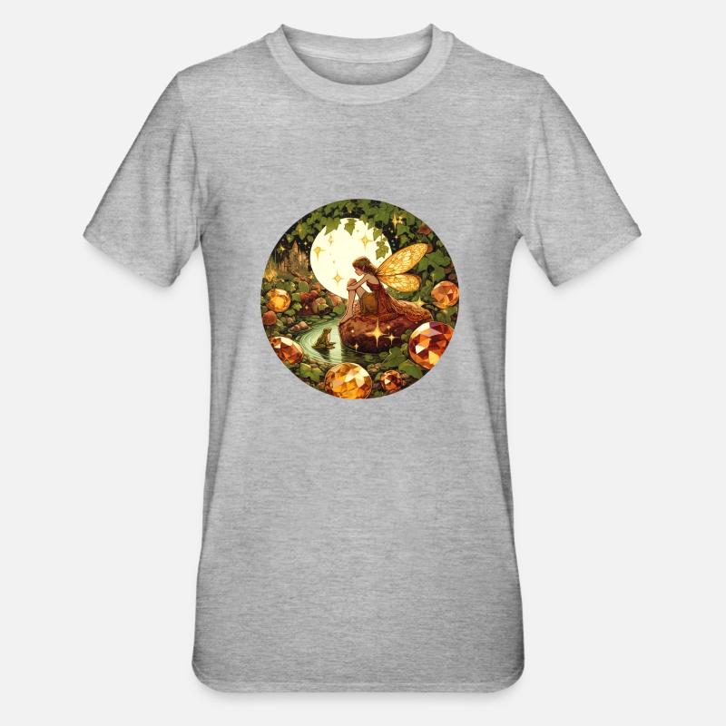 Fée des marais - T-shirt polycoton Unisexe - gris chiné