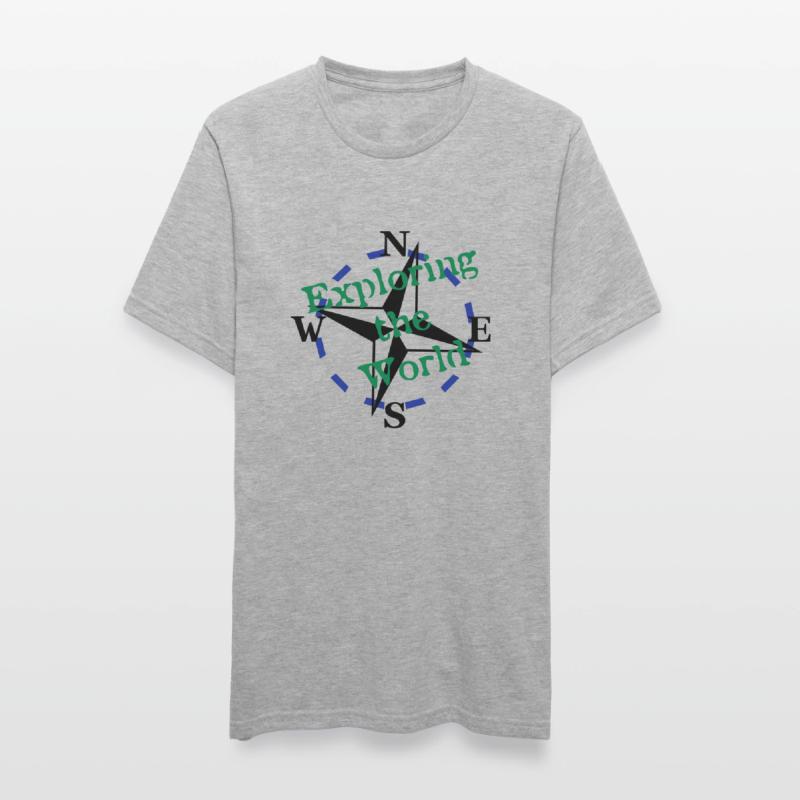 Compass - Explorer le monde - Vector 3 Couleur T-shirt polycoton Unisexe