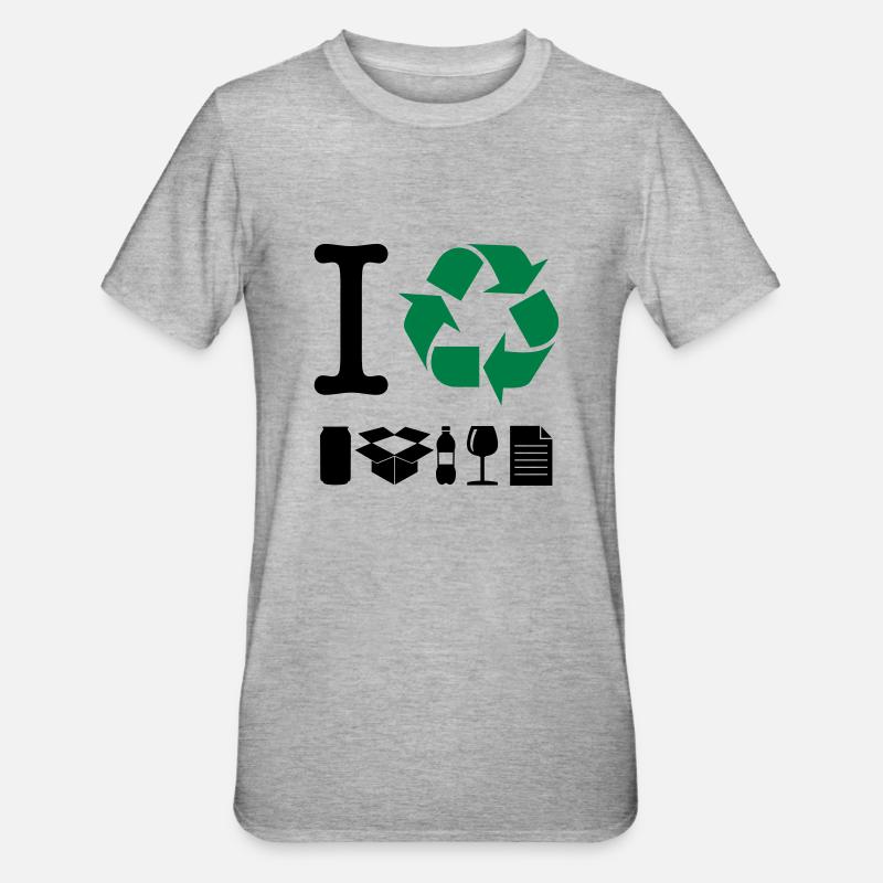 Ich bereite - Unisex Polycotton T-Shirt - Grau meliert