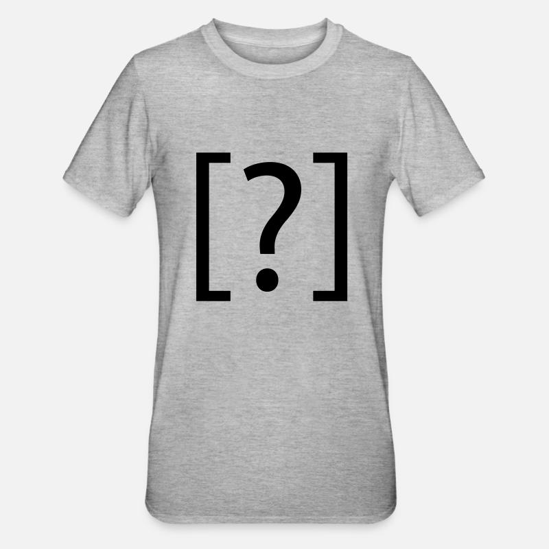 question ? - Unisex Polycotton T-Shirt - heather grey