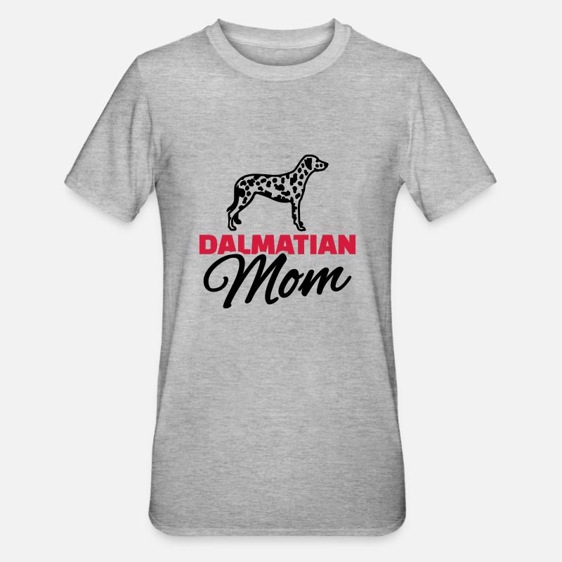 Dalmatian Mom - Unisex Polycotton T-Shirt - heather grey