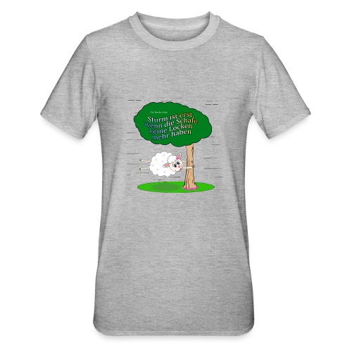 Schaf mit Locken - Unisex Polycotton T-Shirt