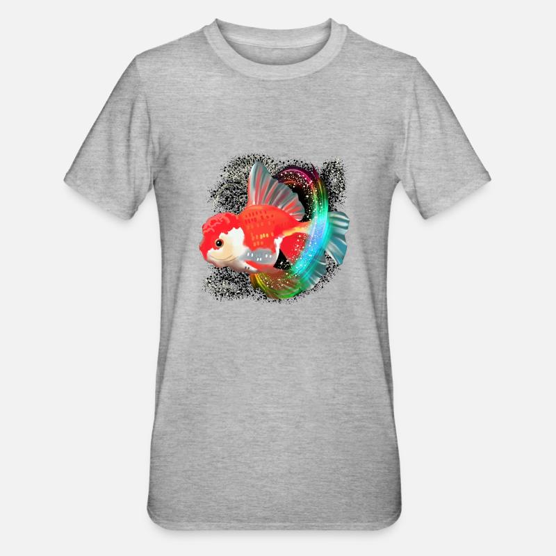 Poisson - T-shirt polycoton Unisexe - gris chiné
