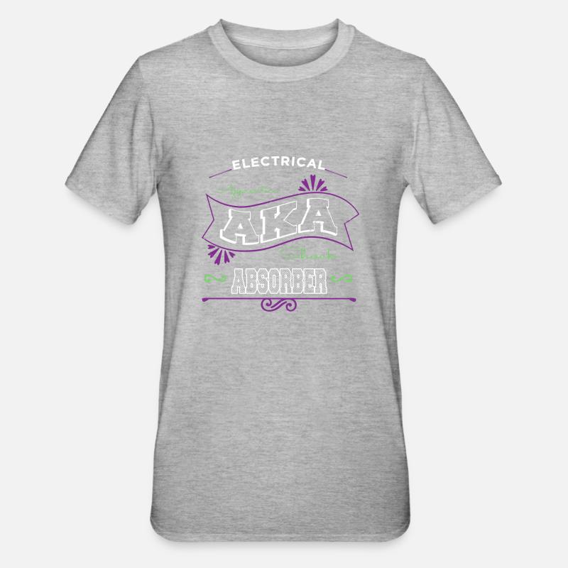 electrical engineering electrical engineer lineman - Unisex Polycotton T-Shirt - heather grey