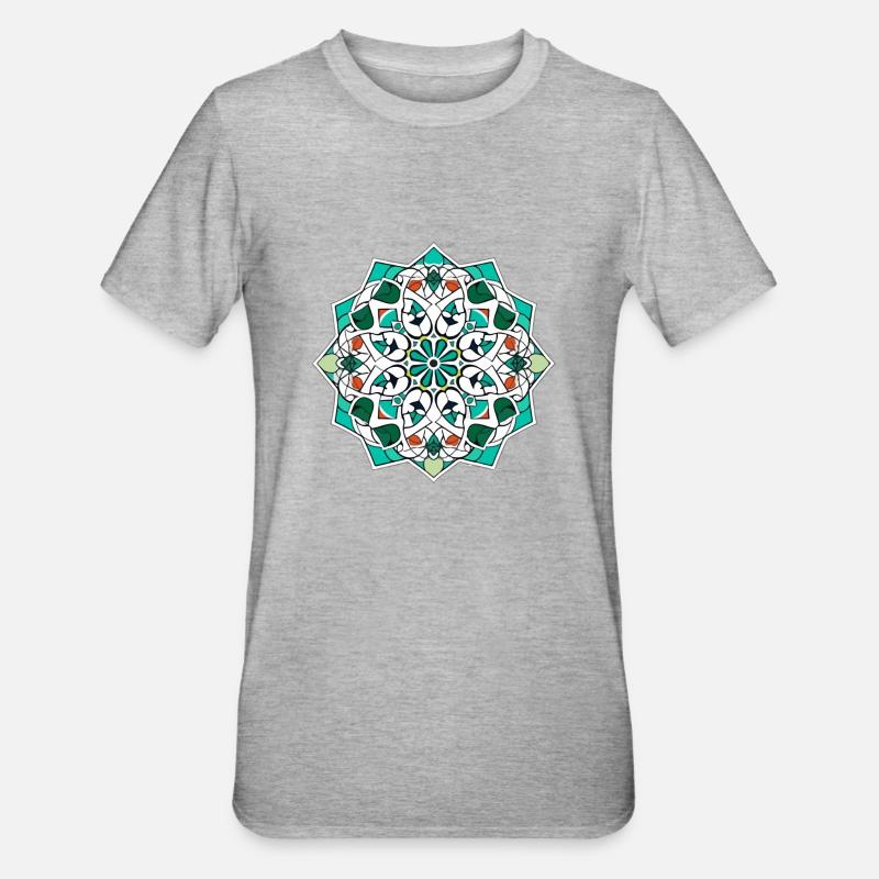 Oriental folklore - Unisex Polycotton T-Shirt - heather grey
