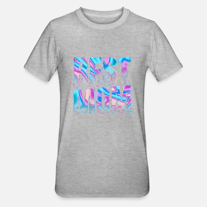 Bester Muttertag - Unisex Polycotton T-Shirt - Grau meliert