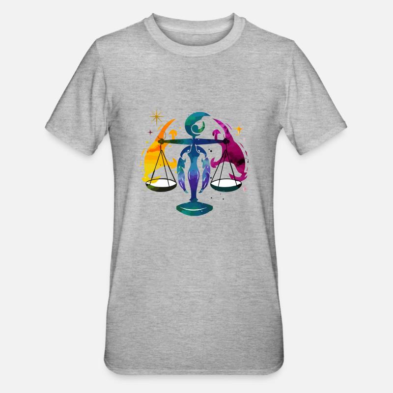 Die Astro-Skala - Unisex Polycotton T-Shirt - Grau meliert
