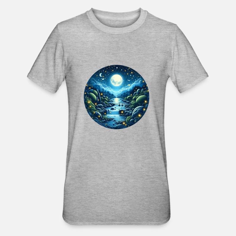 Moon Magic - Unisex Polycotton T-Shirt - heather grey