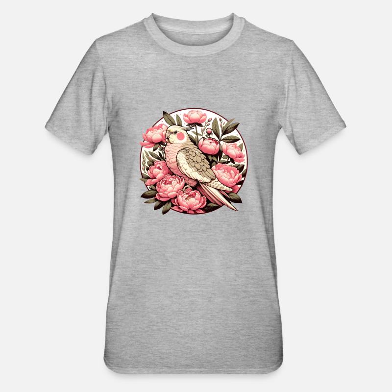 Calopsitte - T-shirt polycoton Unisexe - gris chiné