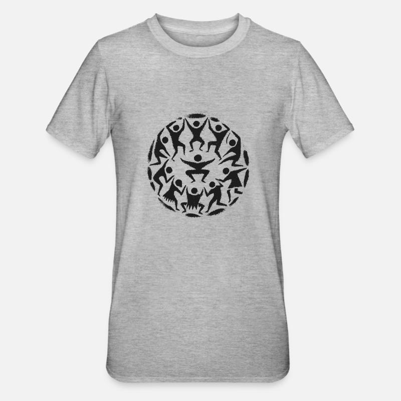 Danser - T-shirt polycoton Unisexe - gris chiné