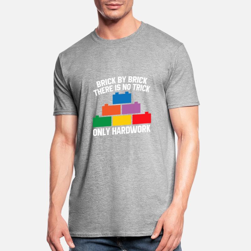 Constructeur de briques Bâtiment en briques Maître constructeur T-shirt polycoton Unisexe
