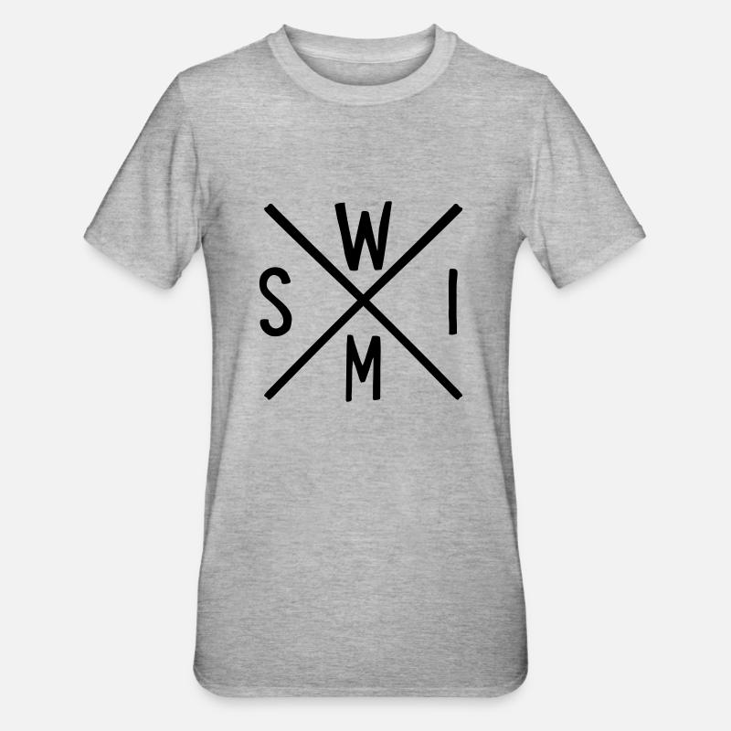 nager - T-shirt polycoton Unisexe - gris chiné