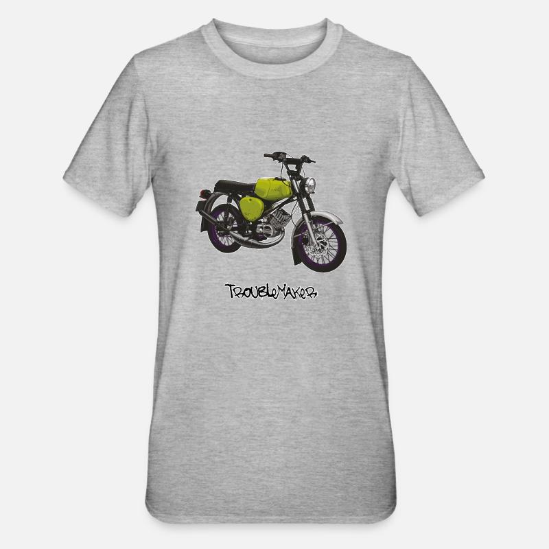 S51 (vert clair) // Illustration - T-shirt polycoton Unisexe - gris chiné