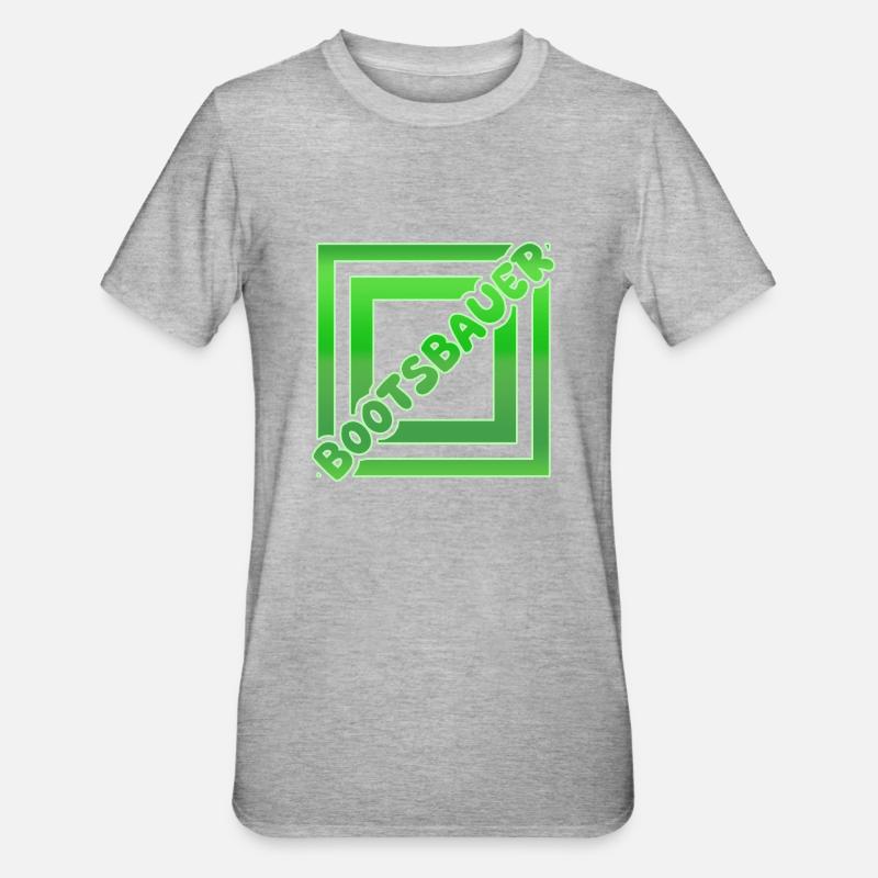 Chantier Constructeur de bateaux - T-shirt polycoton Unisexe - gris chiné