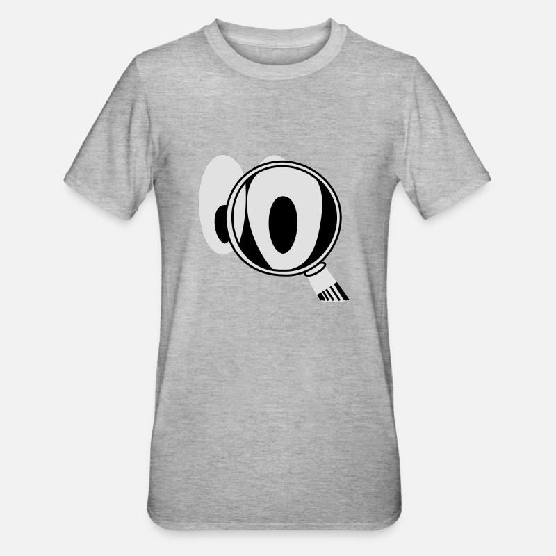 Smiley CSI - T-shirt polycoton Unisexe - gris chiné