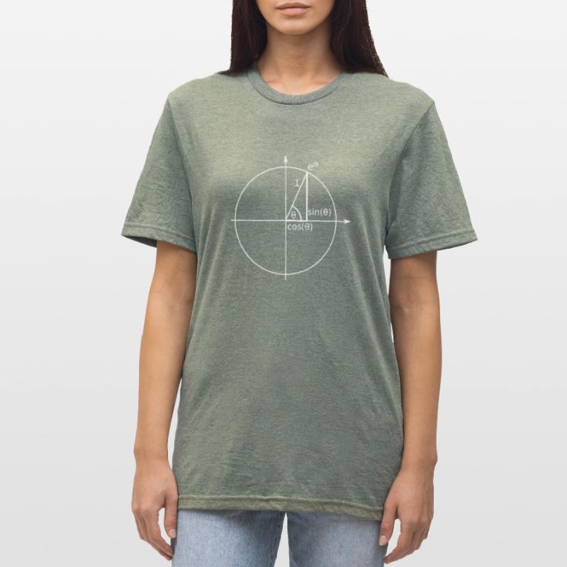 Unit circle Eulerian formula (Euler) Unisex Polycotton T-Shirt