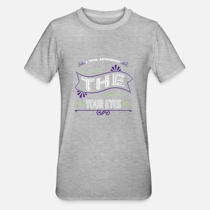 celestial birthday gift space ship funny quote - Unisex Polycotton T-Shirt - heather grey