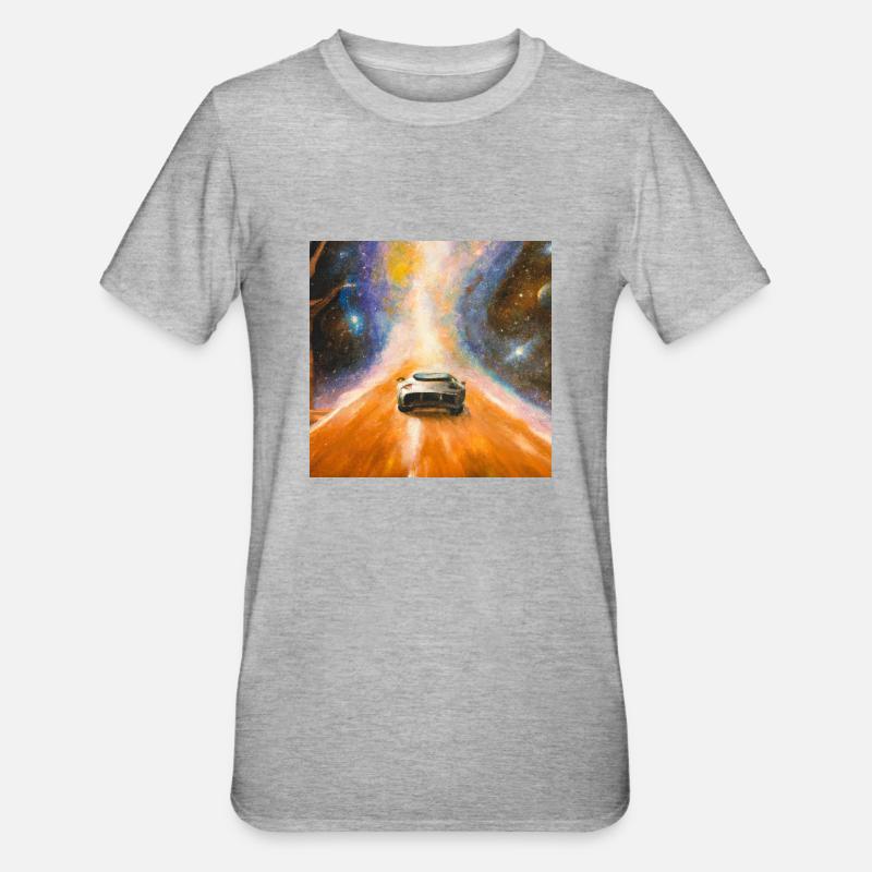 Aston Martin dans l’espace - T-shirt polycoton Unisexe - gris chiné