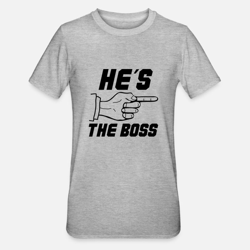 C’est le patron - T-shirt polycoton Unisexe - gris chiné