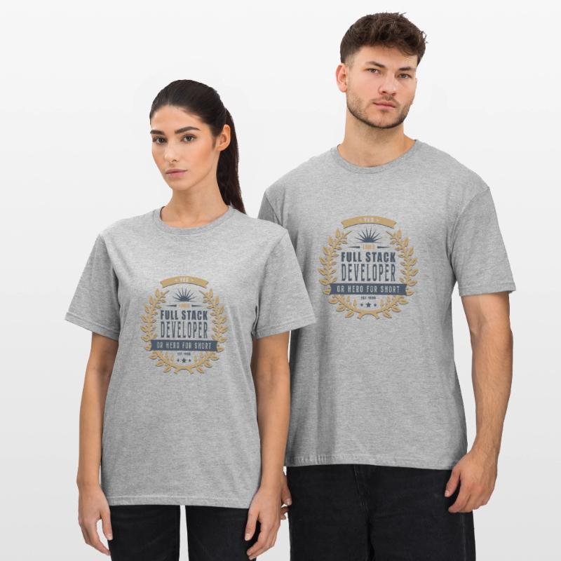 Full Stack Developer dunkel Unisex Polycotton T-Shirt