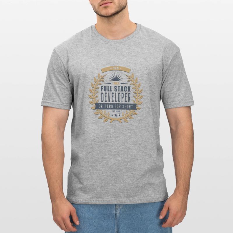 Full Stack Developer dunkel Unisex Polycotton T-Shirt