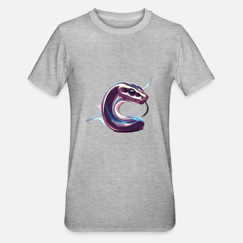 Chrome Snake Part 2 - Unisex Polycotton T-Shirt - heather grey