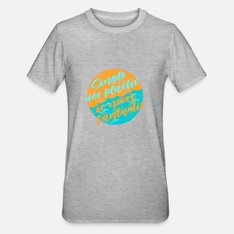 Avoid plastic - Unisex Polycotton T-Shirt - heather grey
