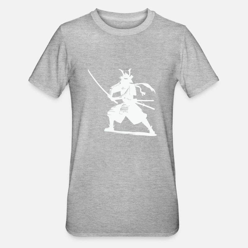 Samouraï - T-shirt polycoton Unisexe - gris chiné