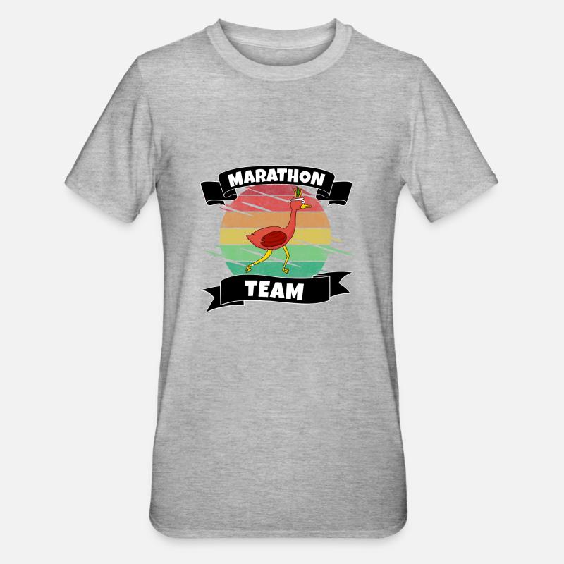 Marathon - Unisex Polycotton T-Shirt - heather grey