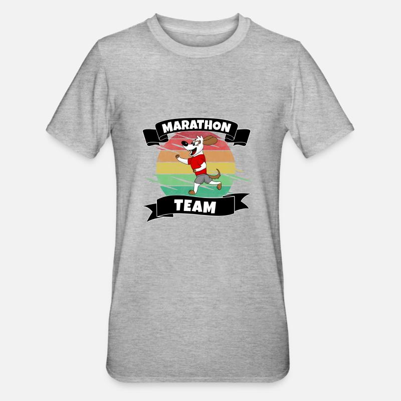 Marathon - Unisex Polycotton T-Shirt - heather grey
