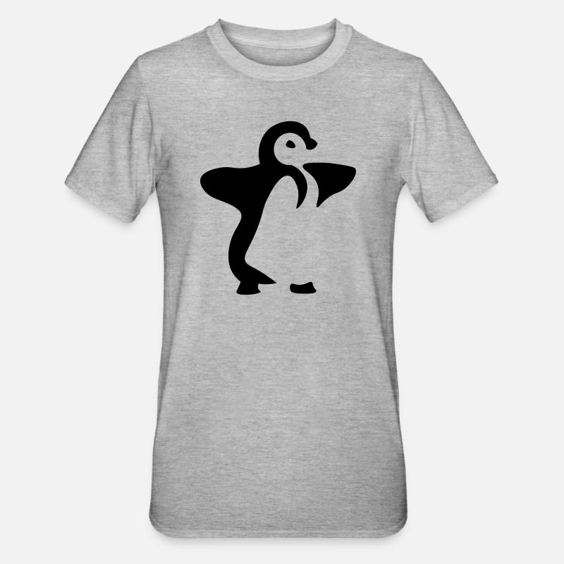 Bébé pingouin - bébé pingouin - T-shirt polycoton Unisexe - gris chiné