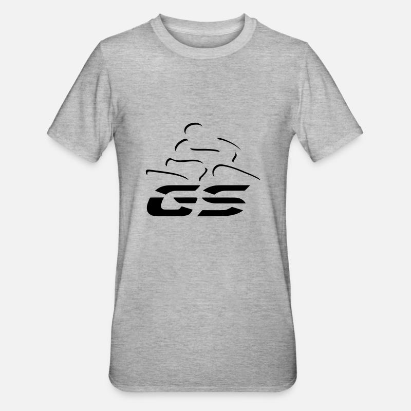 Logo GS pilote n°5 | Noir - T-shirt polycoton Unisexe - gris chiné