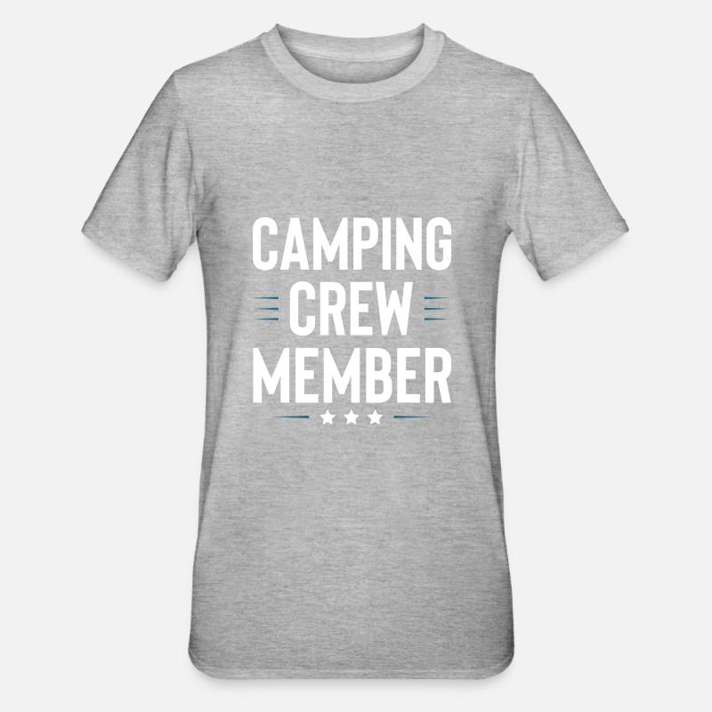 Équipe de camping - T-shirt polycoton Unisexe - gris chiné