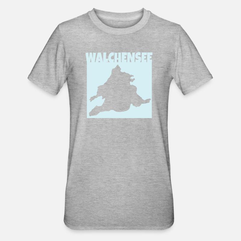 Walchensee - Silhouette - Unisex Polycotton T-Shirt - undefined